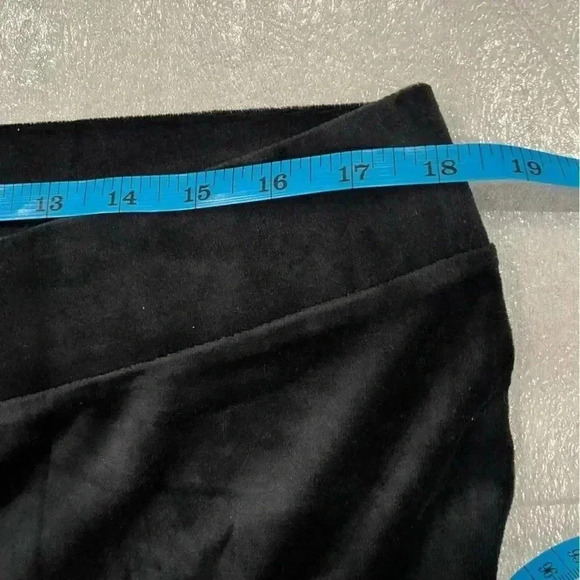 [XXL]Pure Jill Black/Blue Pima cotton Blend Velour Pants- pls refer to size pics - Picture 4 of 7